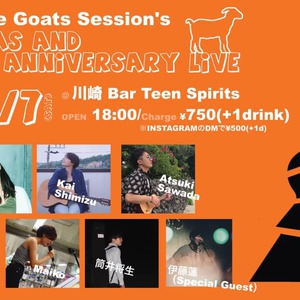 12/7(土) White Goats Session's Xmas and ３周年Live